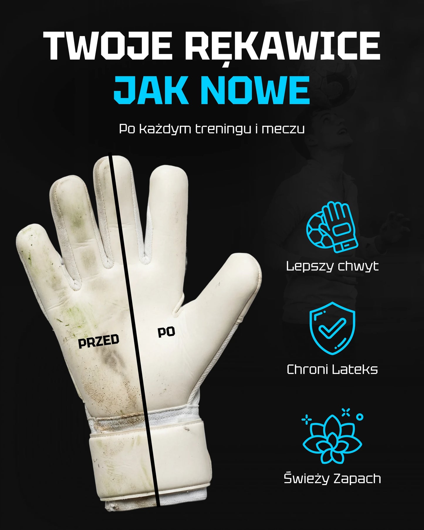 Płyn do mycia rękawic bramkarskich - Mój sklep